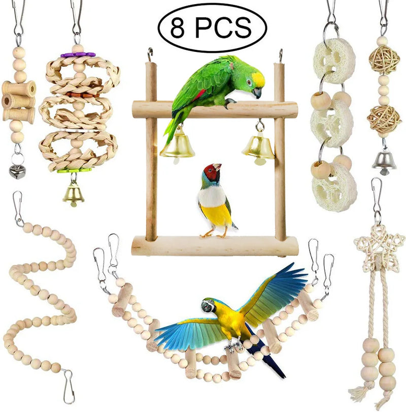 FeatherPlay Parrot Activity & Chew Toy Set