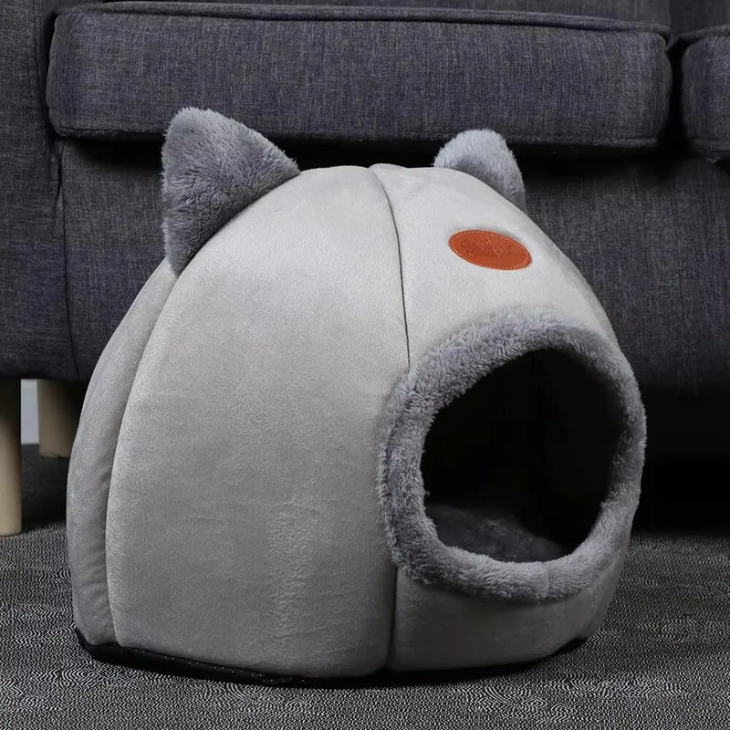 Purrfect Haven Semi-Enclosed Pet Bed