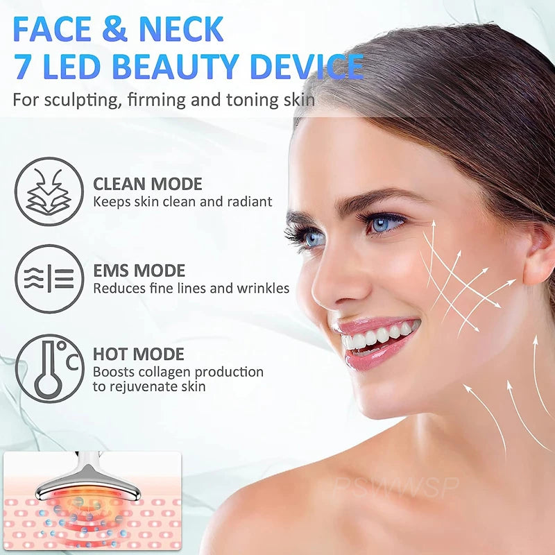 GlowLift Facial & Neck Massager – Skin Tightening & Lifting Beauty Device