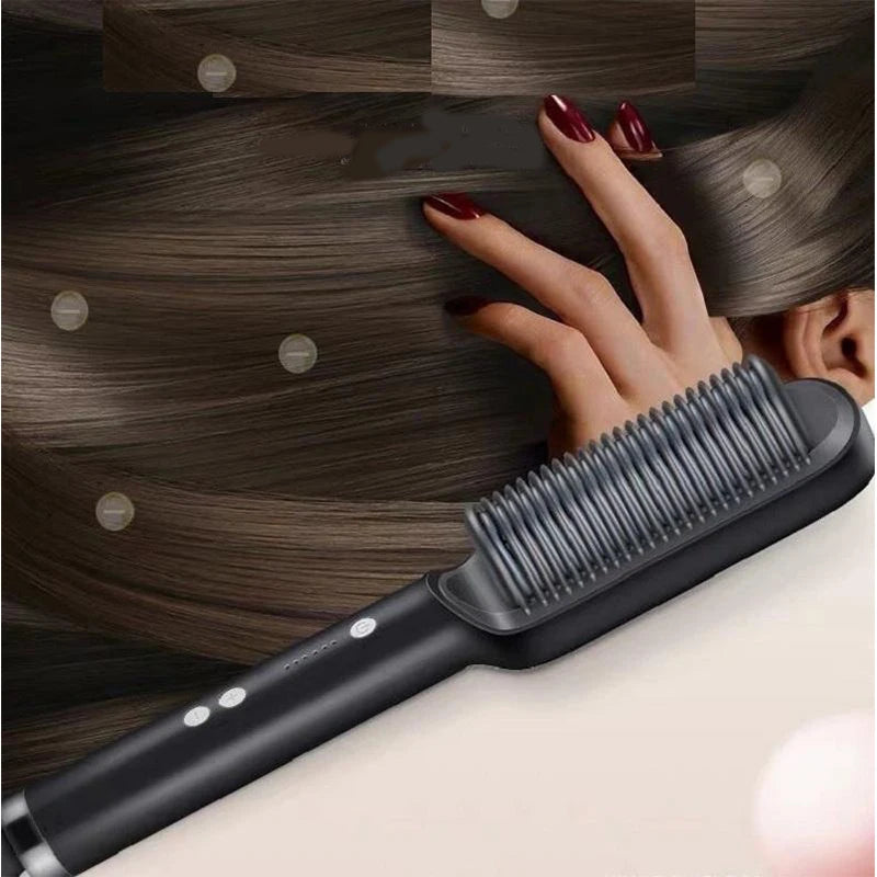 Electric Hair Straightener Brush Professional Fashion Fast Heating Ceramic Hair Straightener