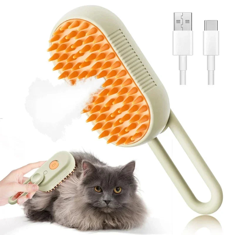 SteamPaw 3-in-1 Pet Grooming Brush