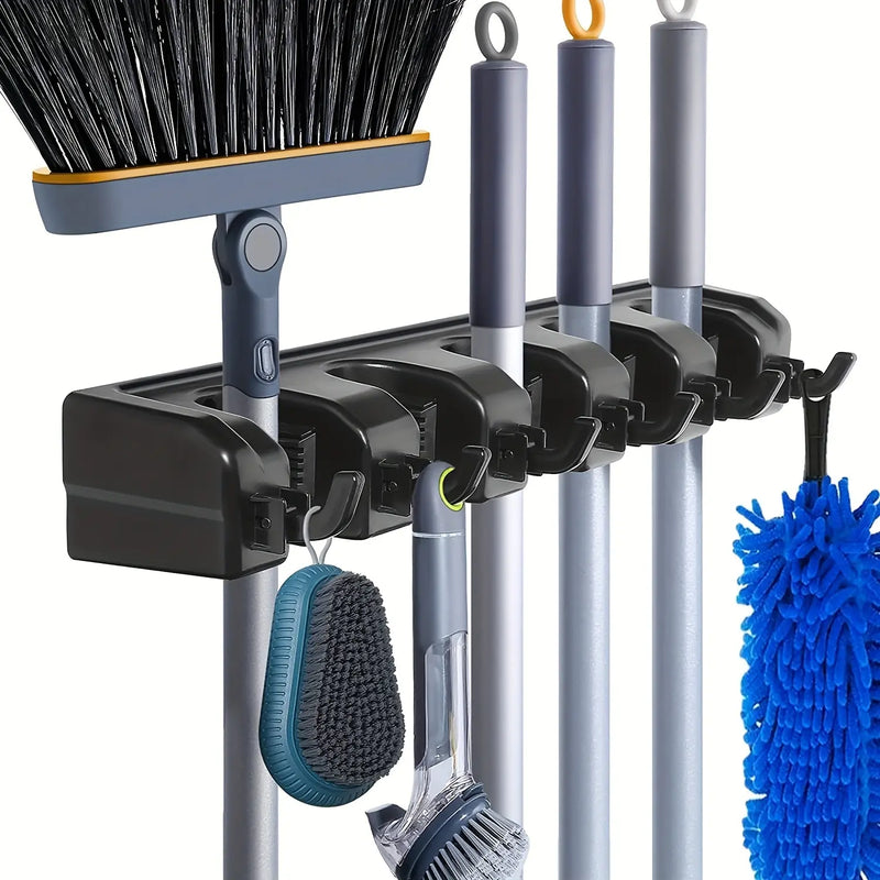 SmartRack Wall Mop & Broom Organizer